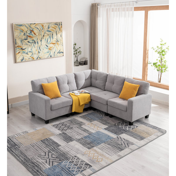 Latitude Run® 82" Wide Symmetrical Modular Corner Sectional Lshaped